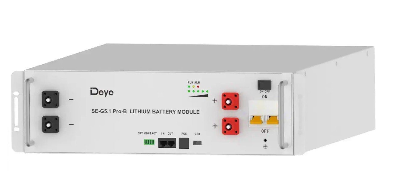 Батарея LiFePO4 Deye SE-G5.1 Pro-B 51,2В, 100 Аг, LiFePO4