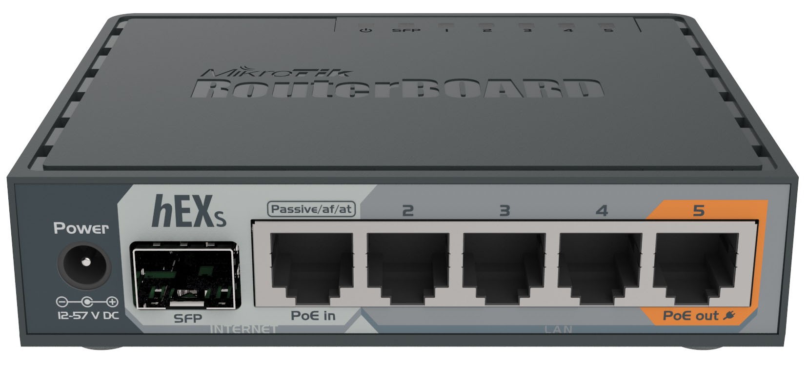 Маршрутизатор MikroTik RB760iGS "hEX S" (MT7621A 880 MHz, 256 MB RAM, (5) 10/100/1000, (1) SFP)