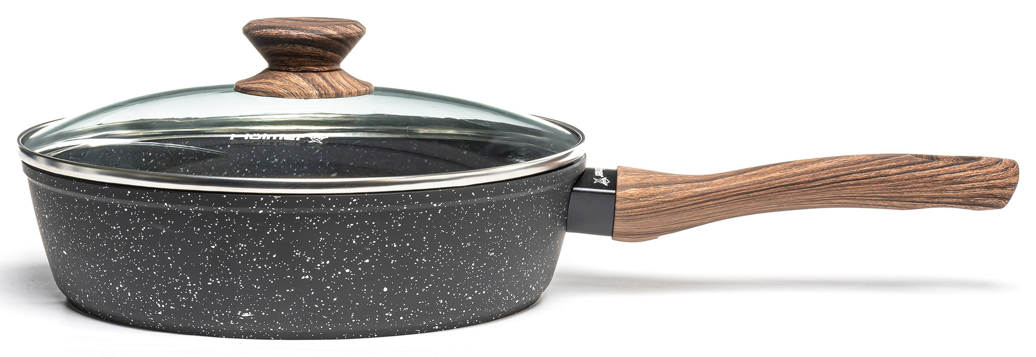 Сотейник кований з кришкою Hölmer DF-42824-FAMWL Natural 24 см